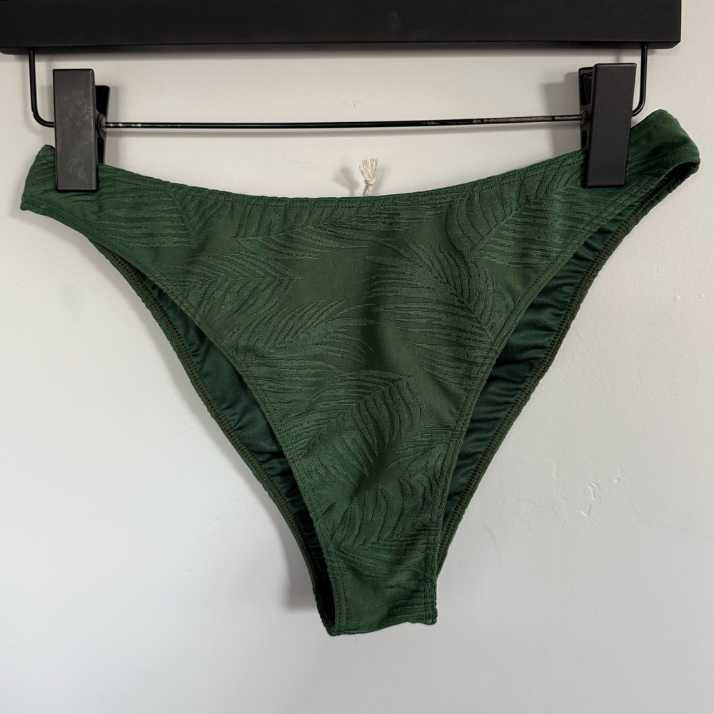 NWT Kenny Flowers Costa Rica Palm Jacquard Sporty Bikini Bottom Size Large